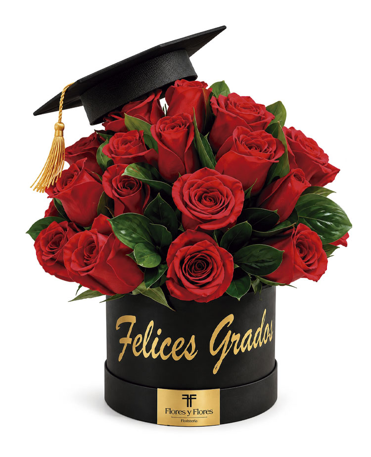 Arreglo floral para graduación