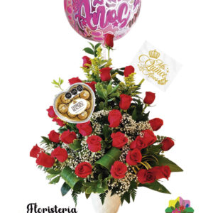 Arreglo floral para quinceañera