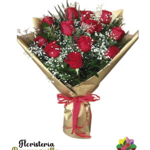 Bouquet de 12 y 16 rosas