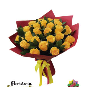 Ramo de rosas amarillas