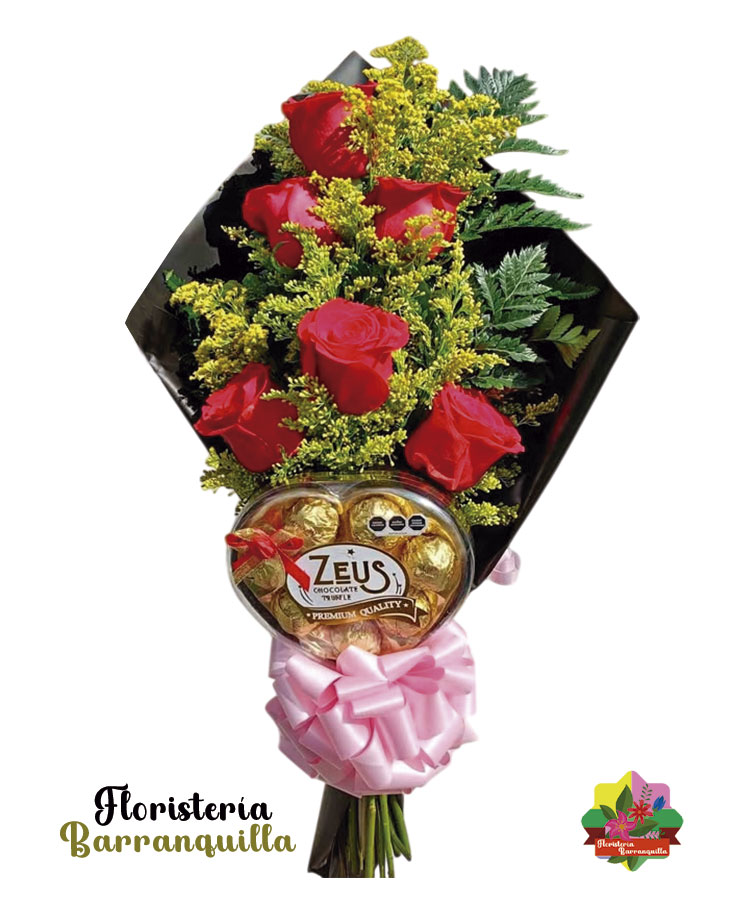Ramo de rosas para cumpleaños