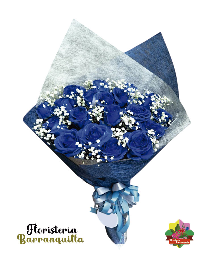 Ramos de rosas azules para hombres